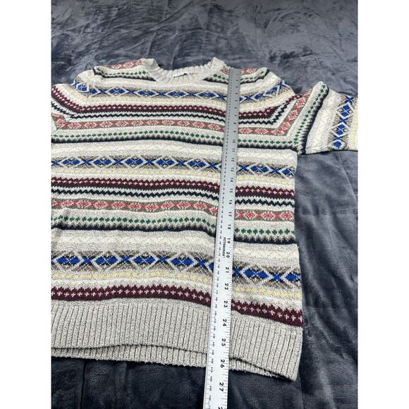 Vtg Abercrombie & Fitch Small‎ Red The Big Sweater Heavyweight Ramie Dad Grandpa - Picture 5 of 7